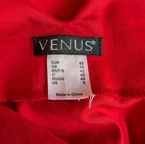 VENUS Red Cutout Mini Dress – Size 8 – Sexy & Chic Party Dress #5 - Picture 5 of 5